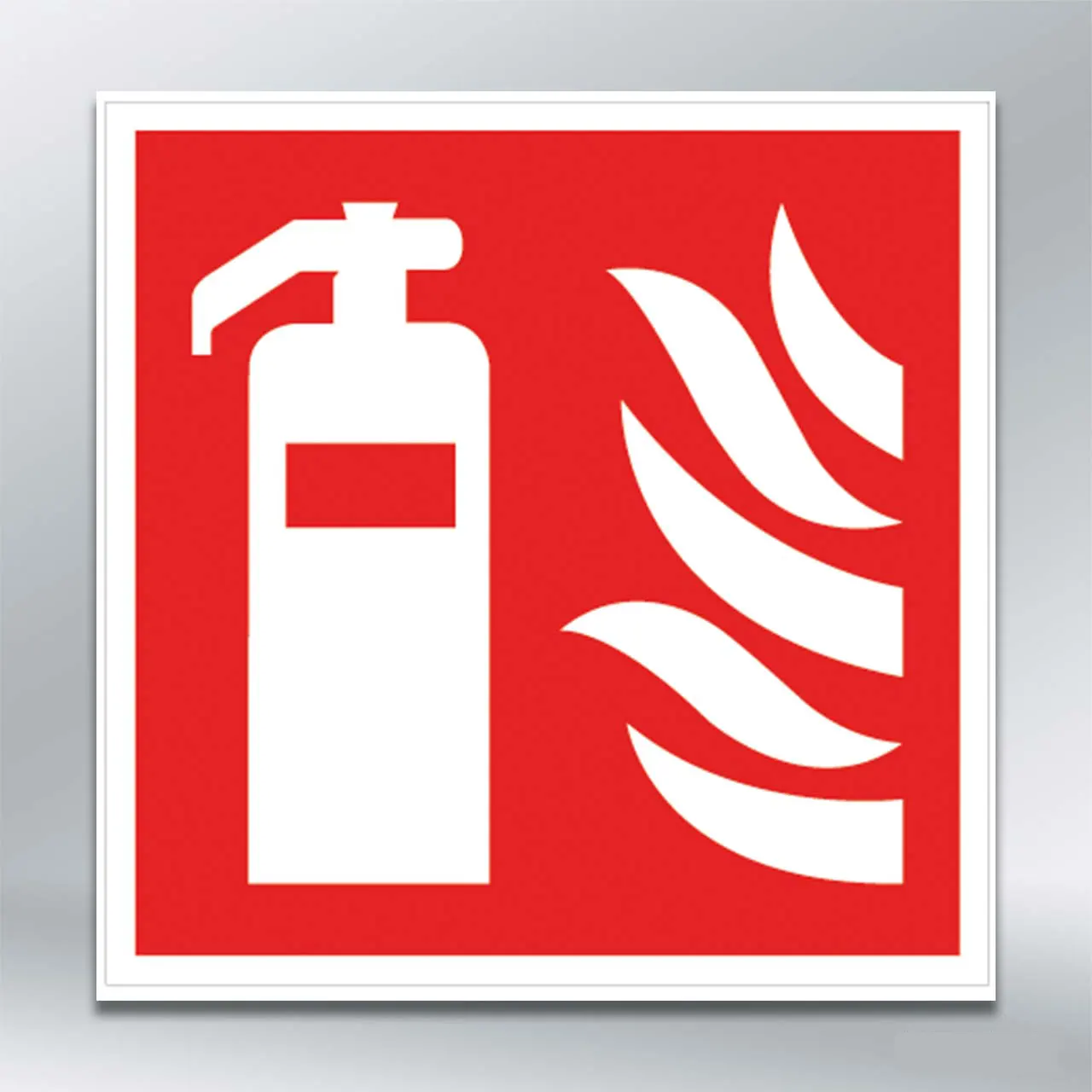 Наліпка Вогнегасник 150х150 мм самокл плівка з лам